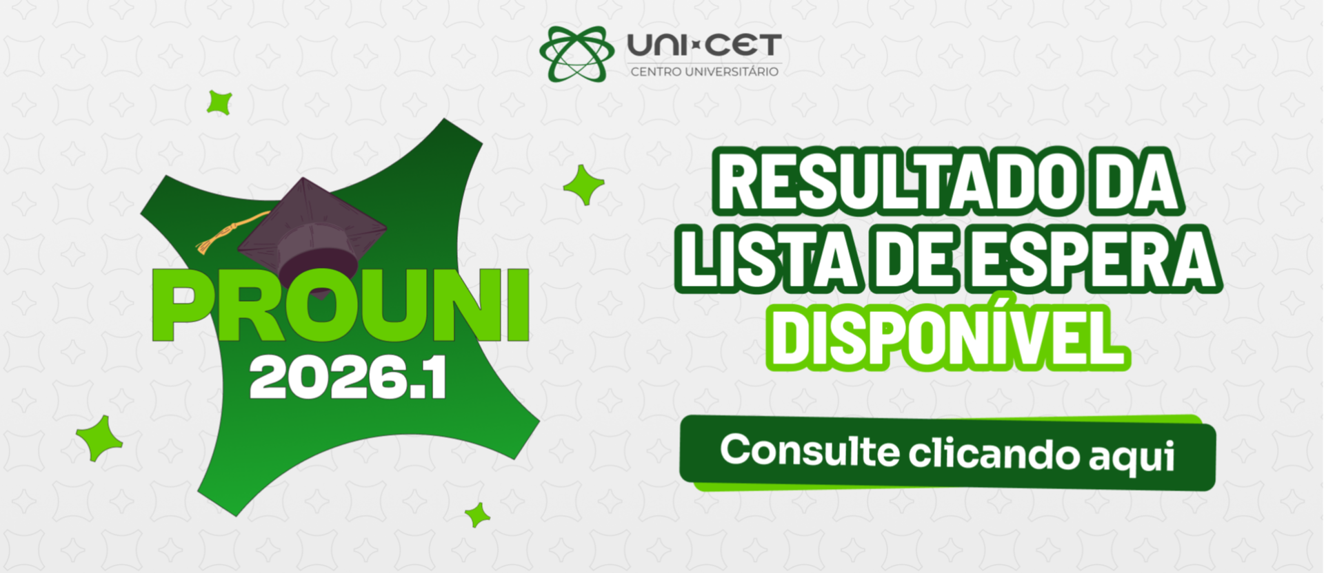 Resultado Lista de Espera PROUNI 2026.1