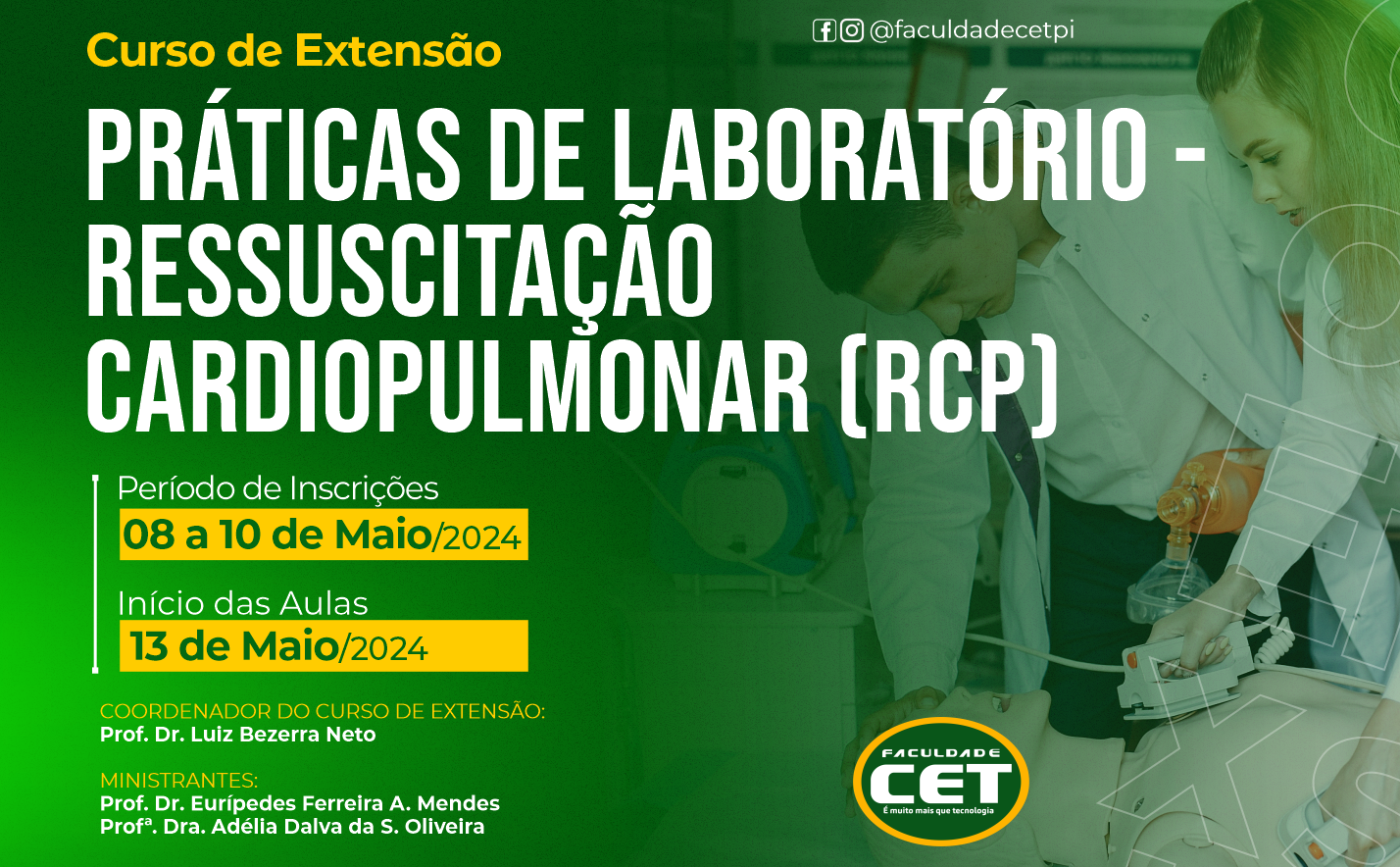 Faculdade CET oferece Curso de Extensão em Ressuscitação Cardiopulmonar para Estudantes de Medicina