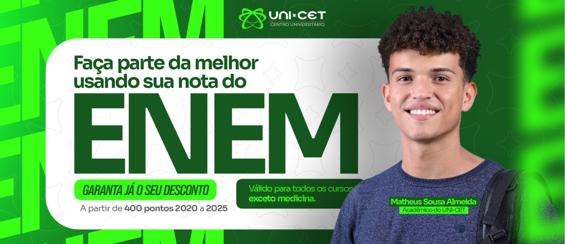 DESCONTO INGRESSO PELA NOTA DO ENEM