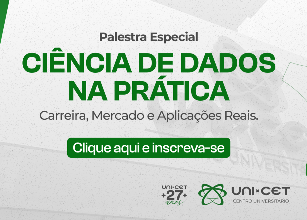 Palestra - Ciência de Dados na Prática: Carreira, Mercado e Aplicações Reais
