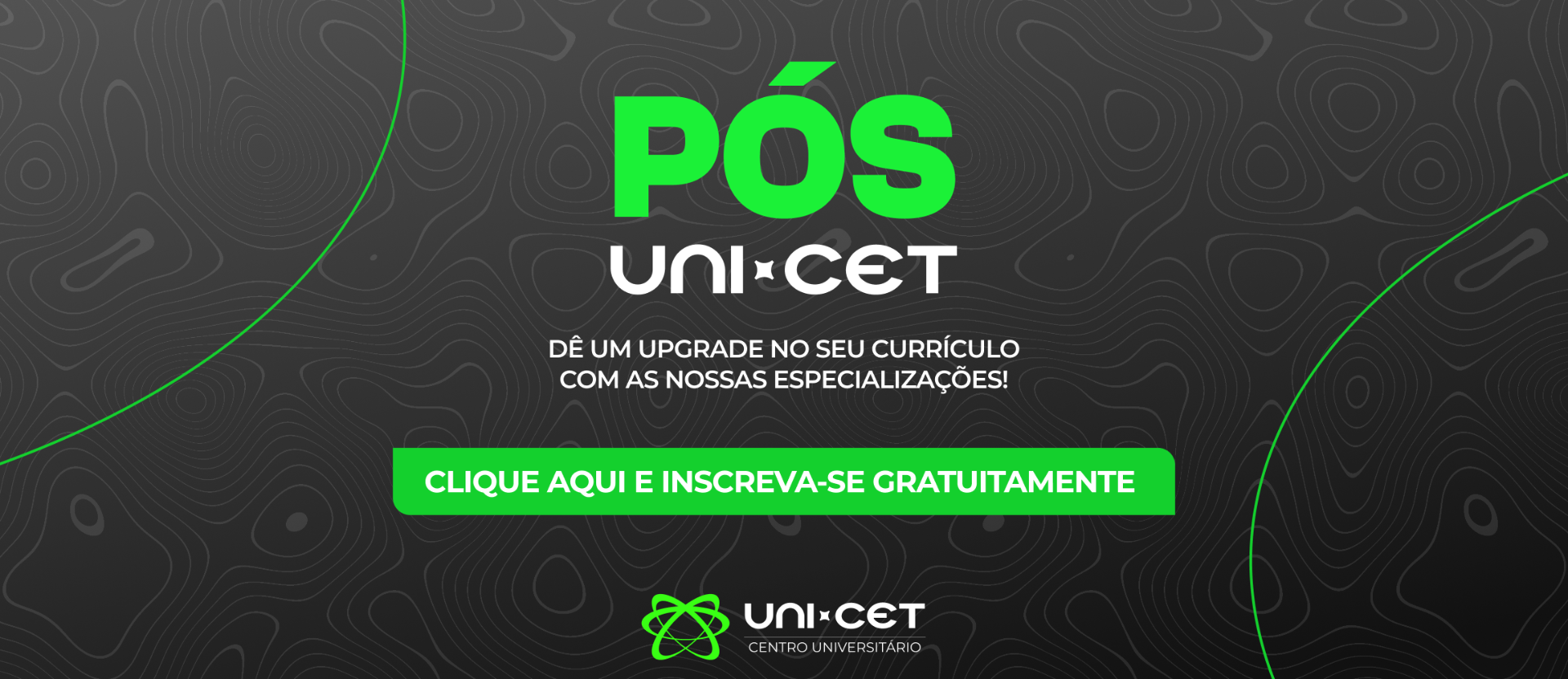 PÓS GRADUAÇÃO É NA FACULDADE CET